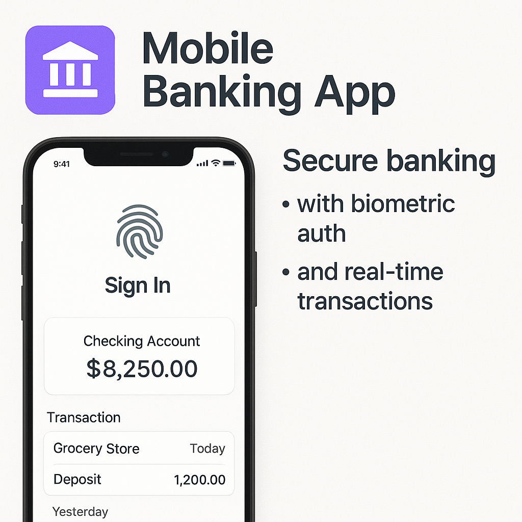Mobile Banking App screenshot
