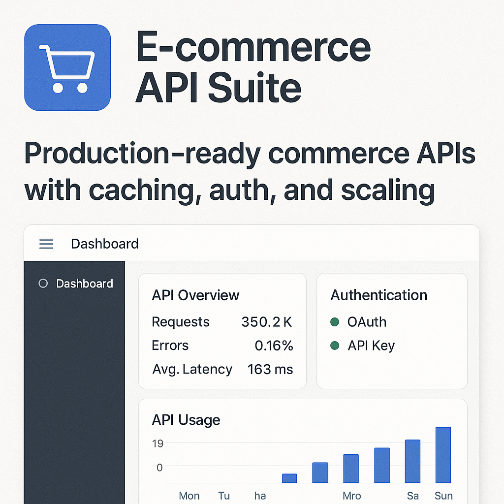 E-commerce API Suite screenshot