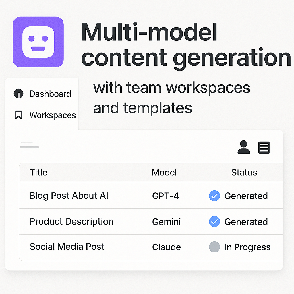 AI Content Studio screenshot